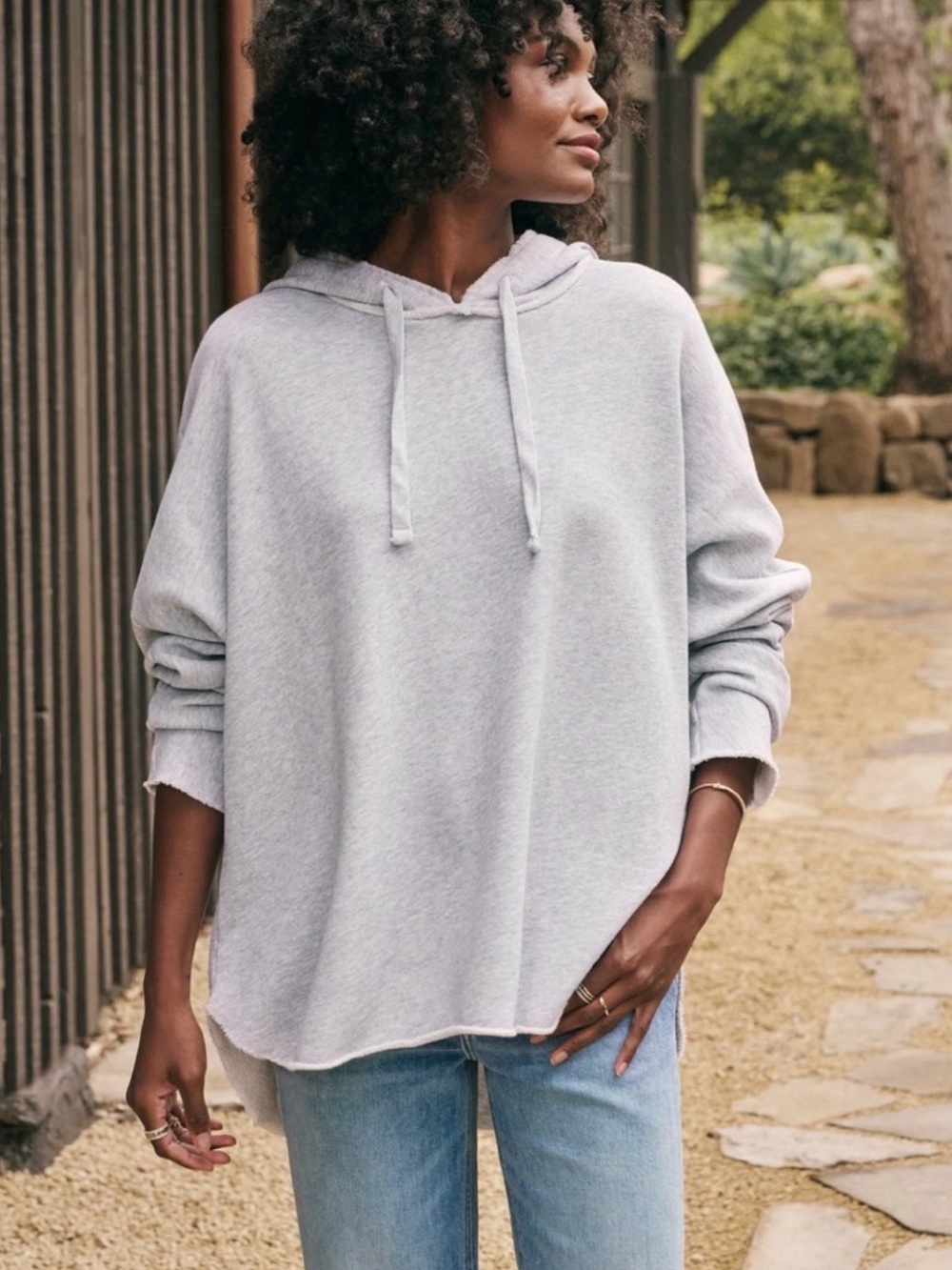 Frank & Eileen Kane Sweatshirt Hoodie Melange Gray